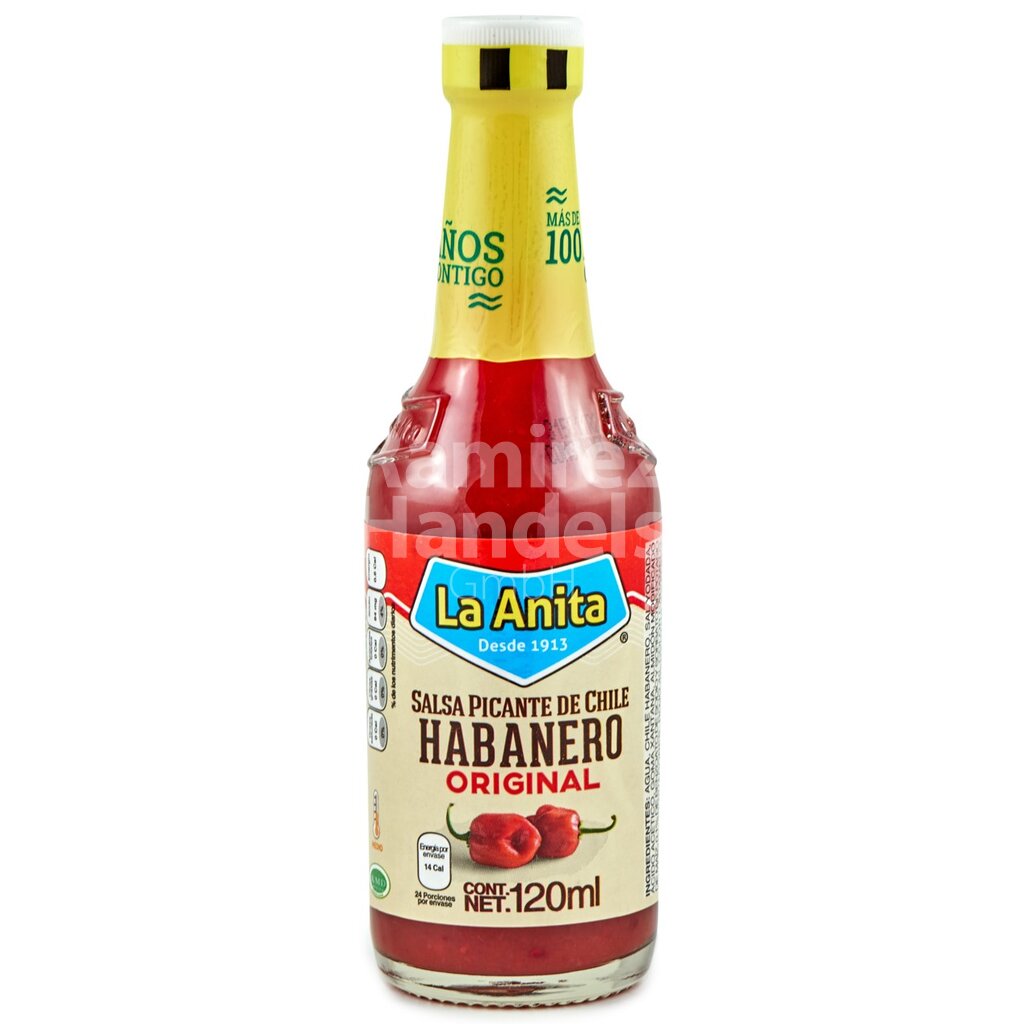 [MX0518] Red habanero sauce LA ANITA 120 ml