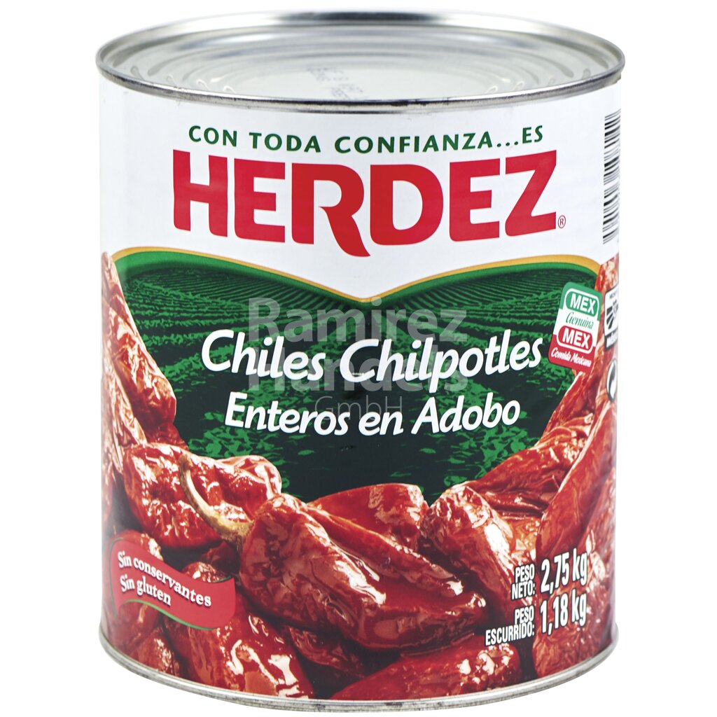 Chili Chipotles in Adobo Herdez - mariniert 2,8 kg