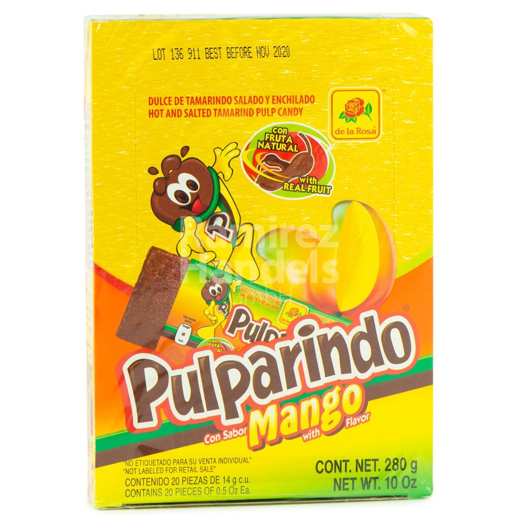 [MX0692] Tamarind candy - Pulparindos with mango DE LA ROSA 20 pcs. (280 g)
