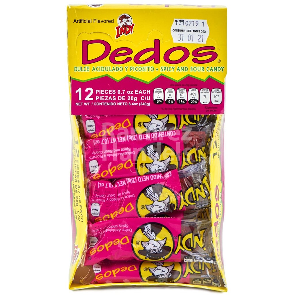 [MX0830] Indy Dedos 12 pcs