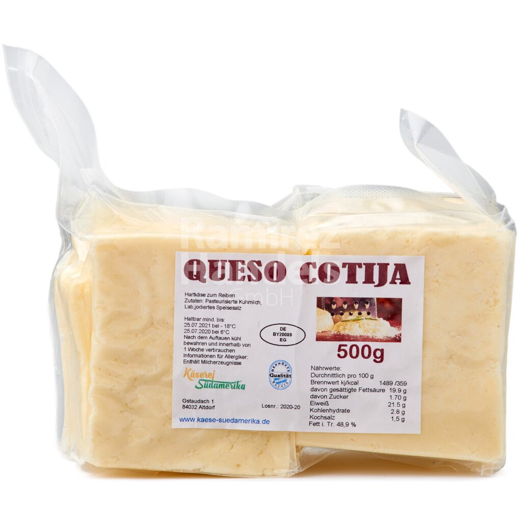 [MX0955] Cotija - Añejo Cheese KÄSEREI SÜDAMERIKA 500 g