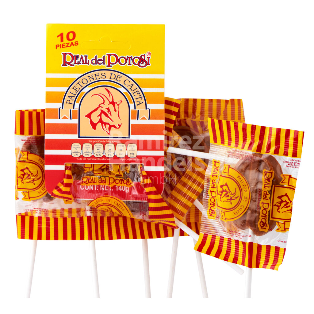 [MX1056] Lollipops - Paletones Cajeta REAL DEL POTOSI 10 pcs.