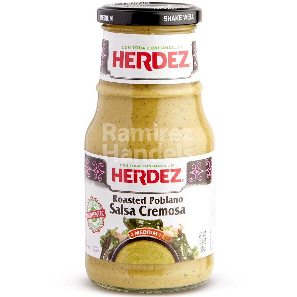 [MX1119] Roasted Poblano sauce HERDEZ 434 g