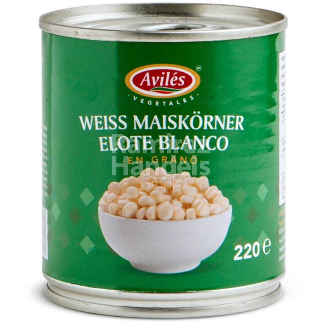 [MX1181] White corn kernels - Elote blanco Mexicano AVILES 220 g