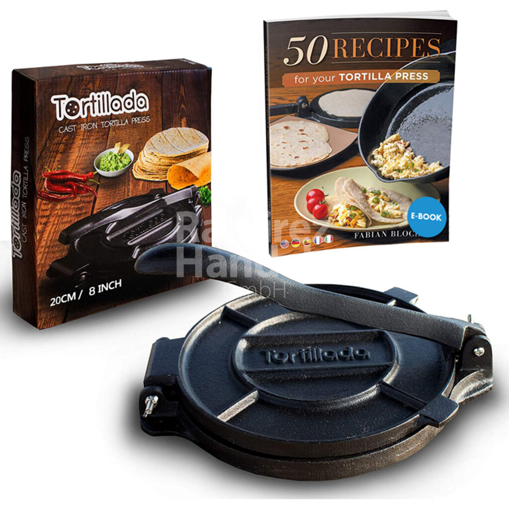 [MX1188] Prensa para tortillas de Hierro Fundido TORTILLADA 20 cm Dia