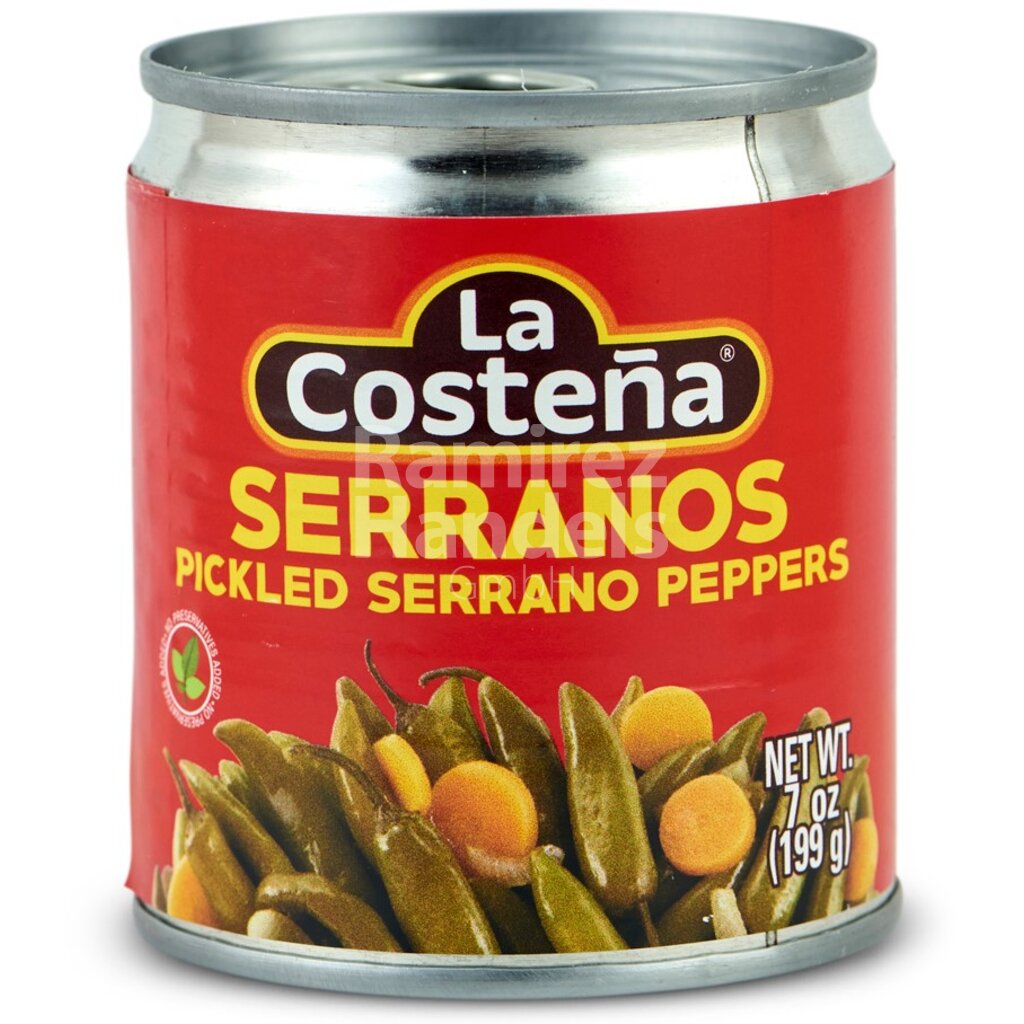 [MX1385] Chili Serrano entero La Costena 199 g