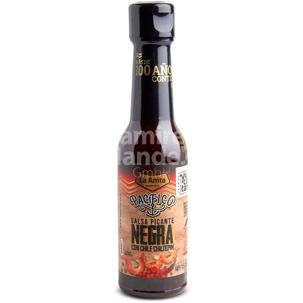 [MX1429] Salsa Habanero NEGRA CHILTEPIN La Anita 150 ml