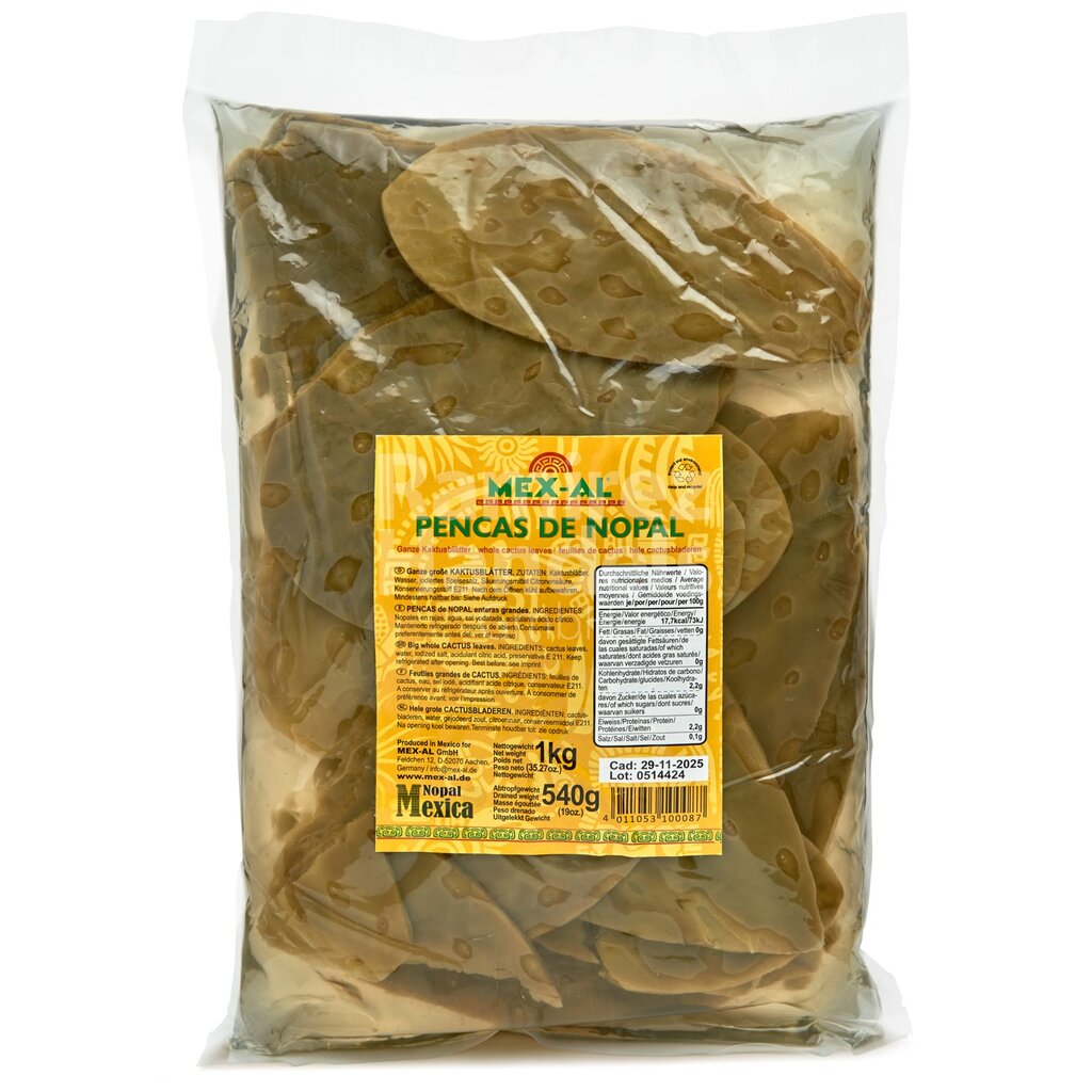 [MX1460] Nopales Enteros MEX-AL 1 kg