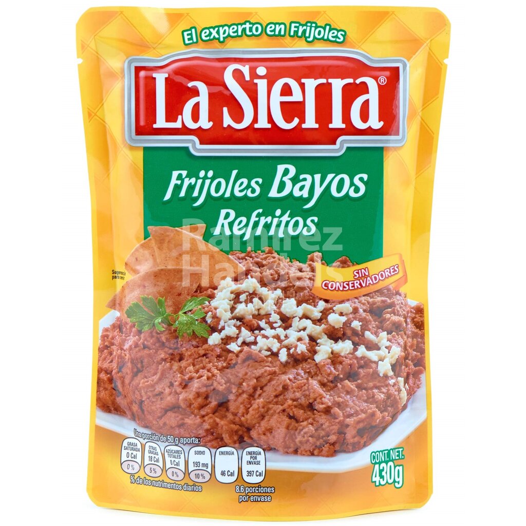 [MX1484] Frijoles Refritos Bayos LA SIERRA 430 g Bolsa