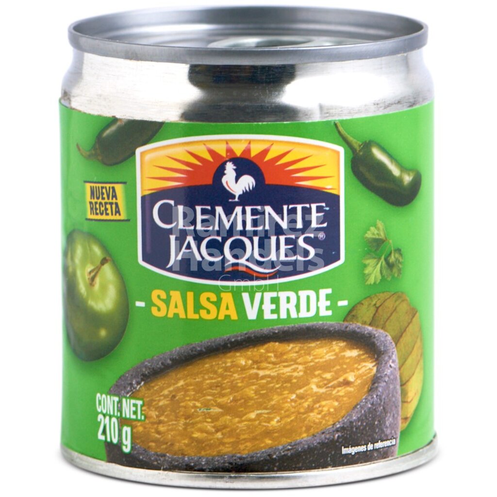 [MX1488] Salsa Verde (green sauce) CLEMENTE JACQUES 210 g Can