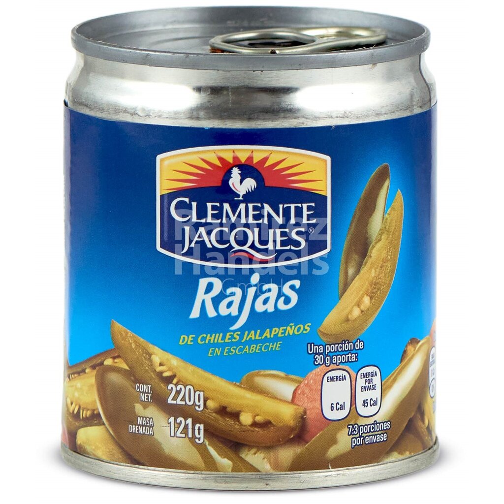 Jalapeno Chili in Slices CLEMENTE JACQUES 220 gr. Can