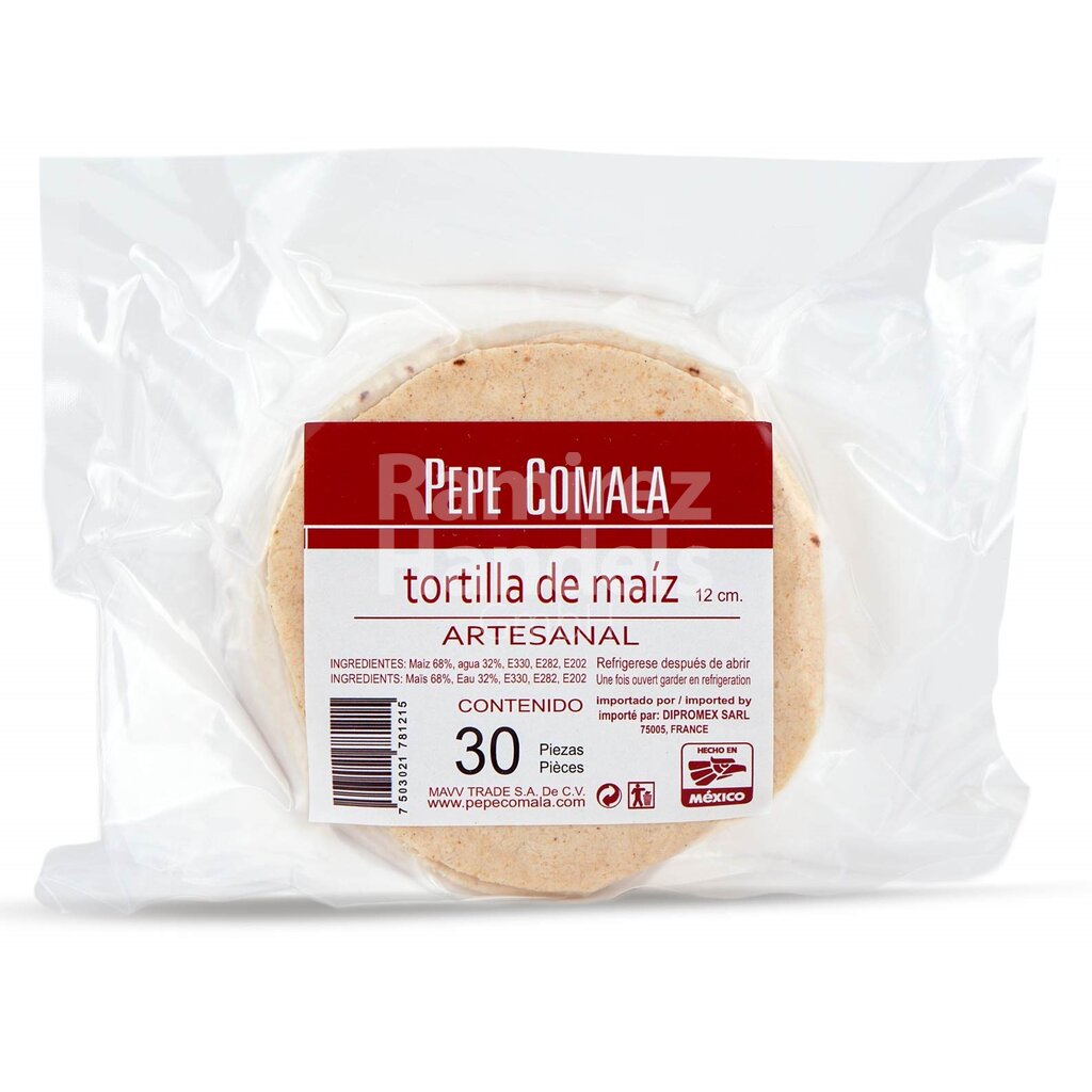 [MX1516] Weiße Maistortillas 12 cm PEPE COMALA 30 St (ca. 500 g)