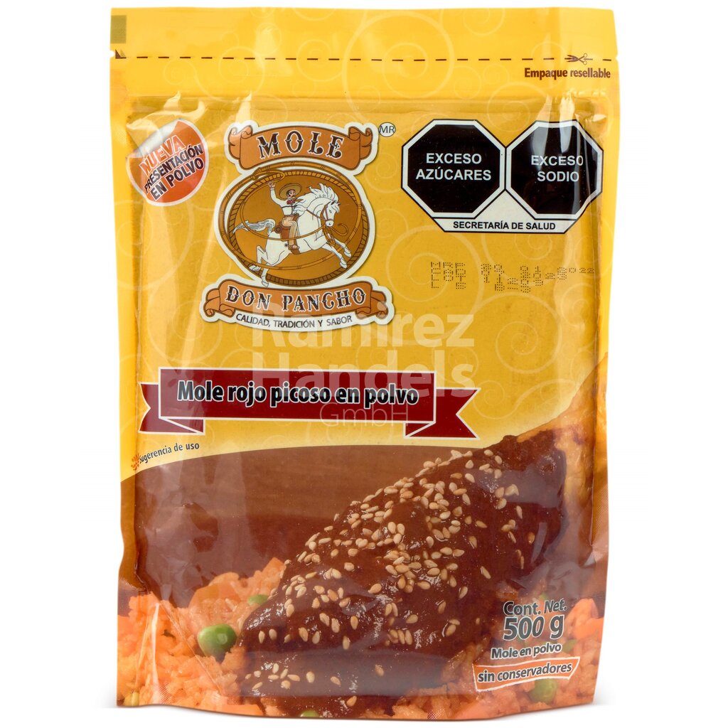 [MX1587] Spicy Red Mole Don Pancho (in Powder) 500 g Pauch