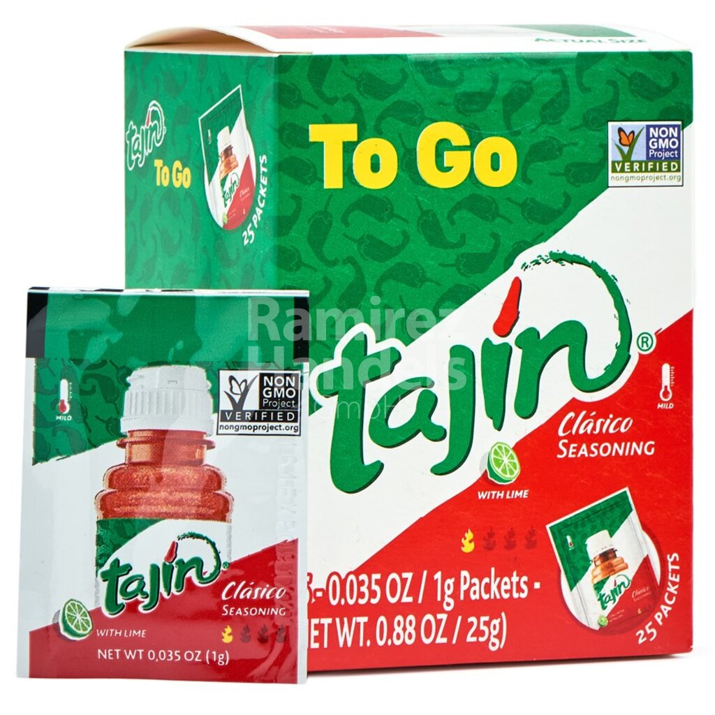 [MX1689] Chili lime powder TAJIN To Go 25 Pzs. of 1 g