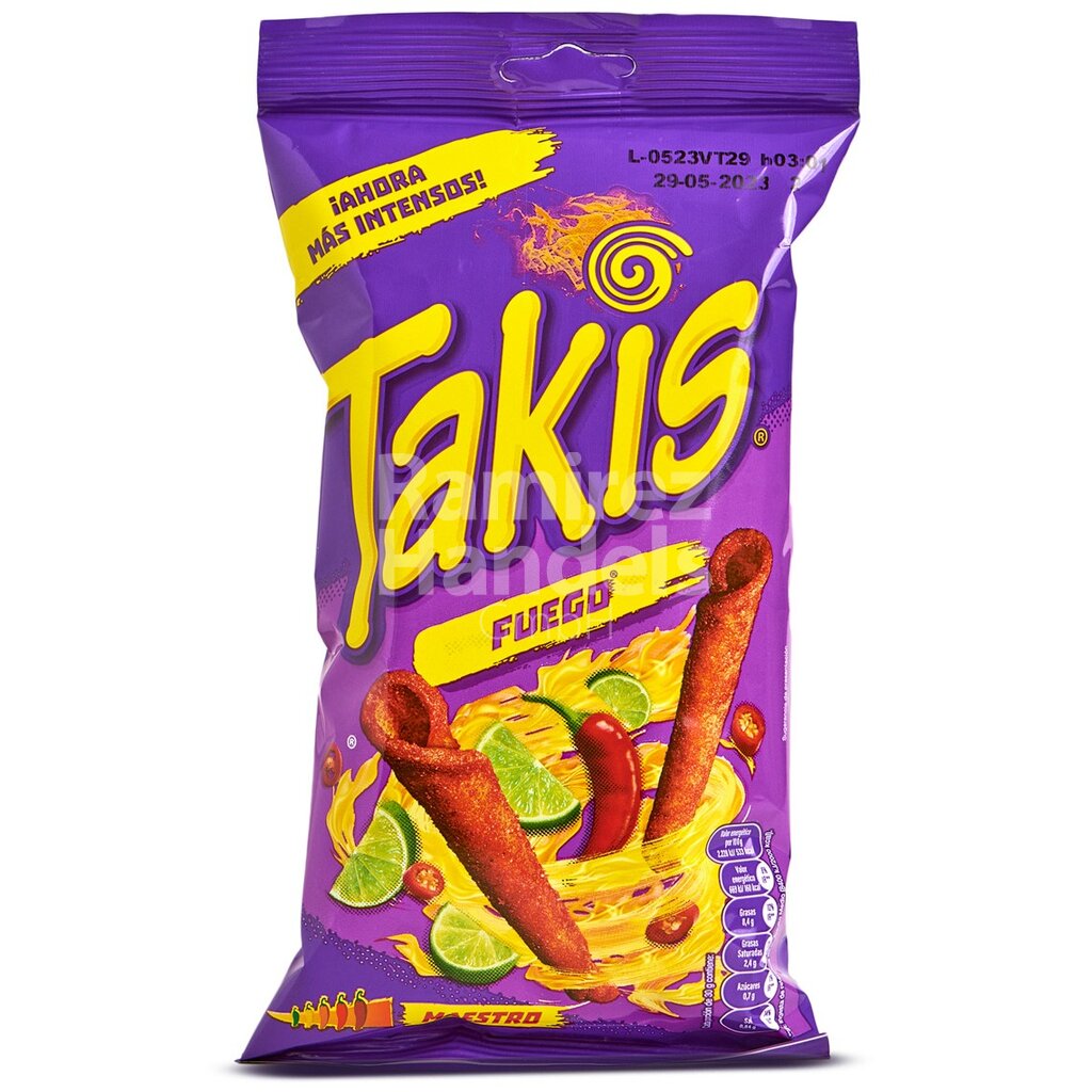 Takis FUEGO 90 g (hechos en Espana)