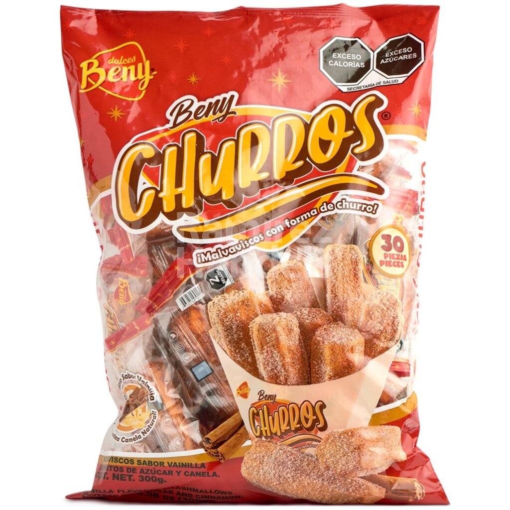 Marshmallows CHURROS Dulces Beny 30 St.
