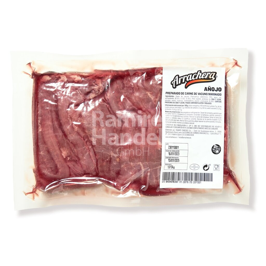 [MX1748] ARRACHERA carne de res Anojo1 kg
