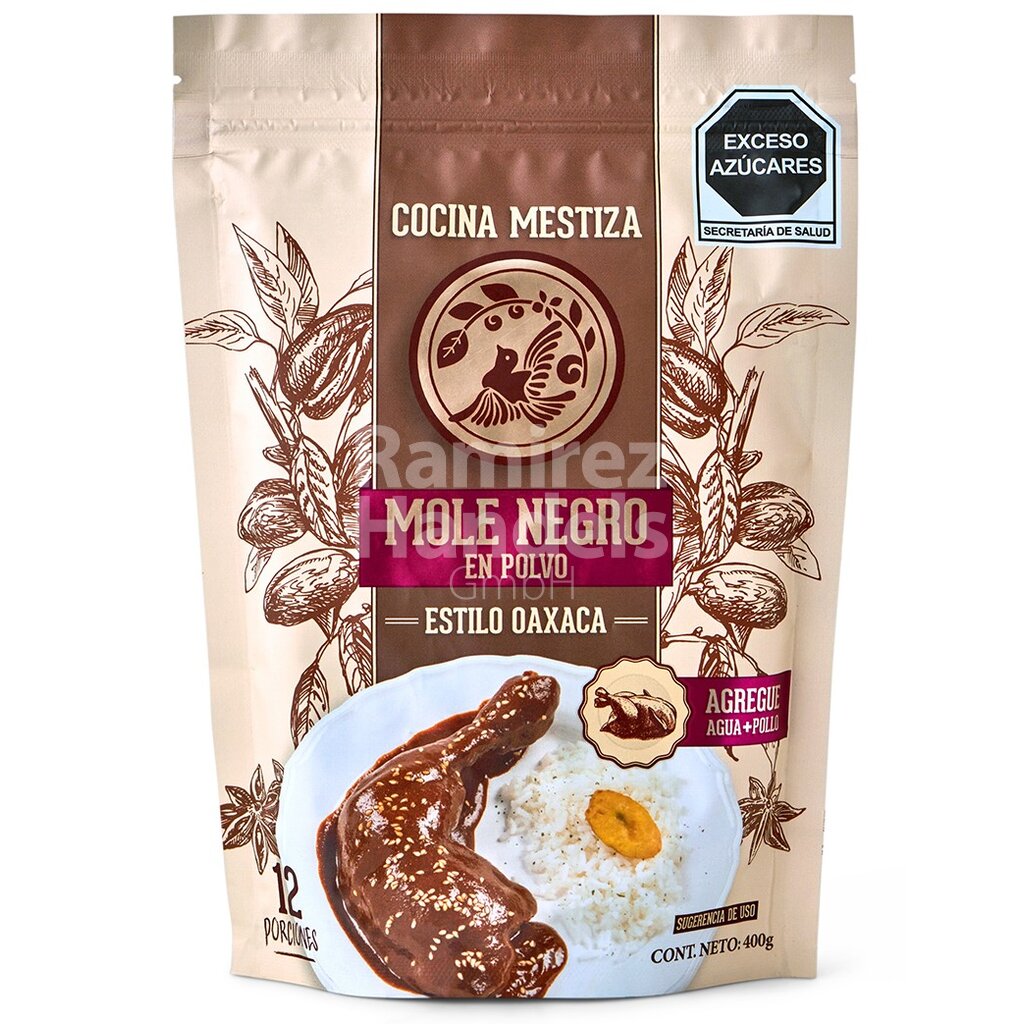 [MX1887] Mole Negro en Polvo Estilo Oaxaca Cocina Mestiza 400 g