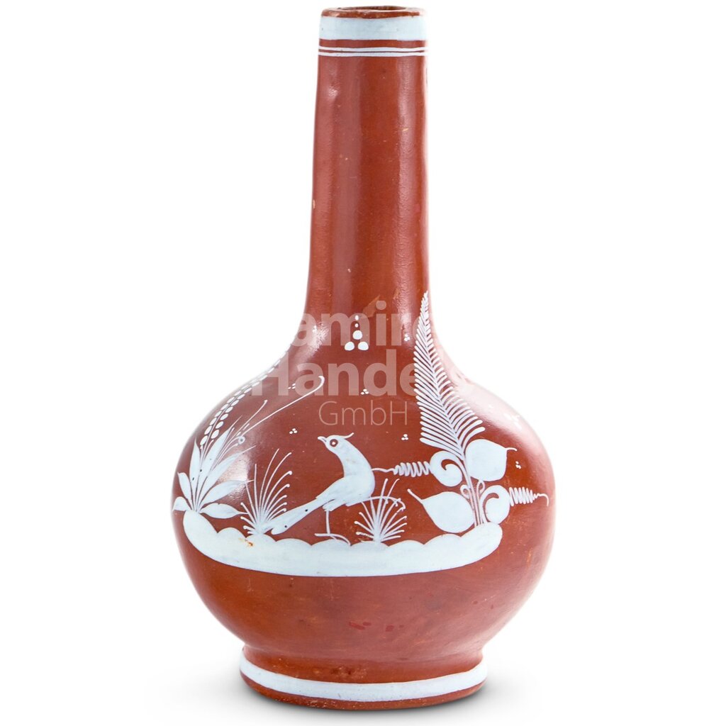 Florero de barro CUELLO DELGADO (Aprox. 17 cm)