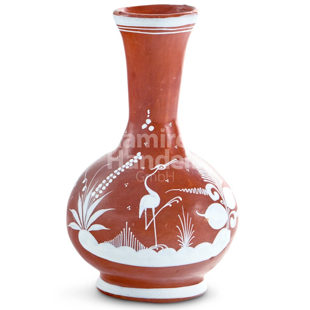 Florero de barro CUELLO ANCHO (Aprox. 17 cm)