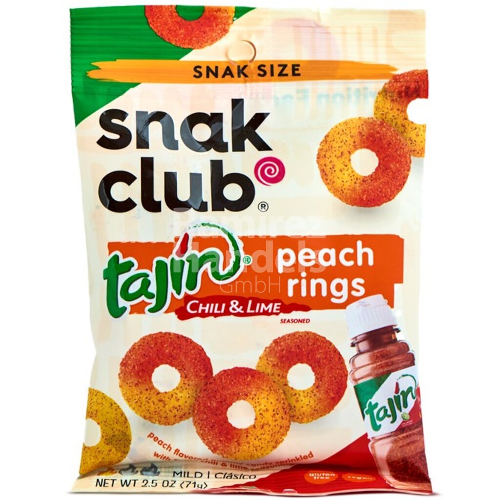 [MX1964] Snack Club Peach Tajin 71 g [MHD 27 SEP 2024]
