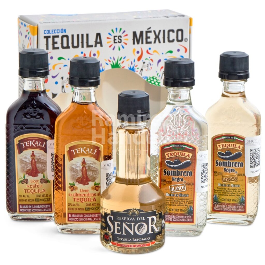 [MX2004] Tequila SET Experience 5 bottles of 50 ml each