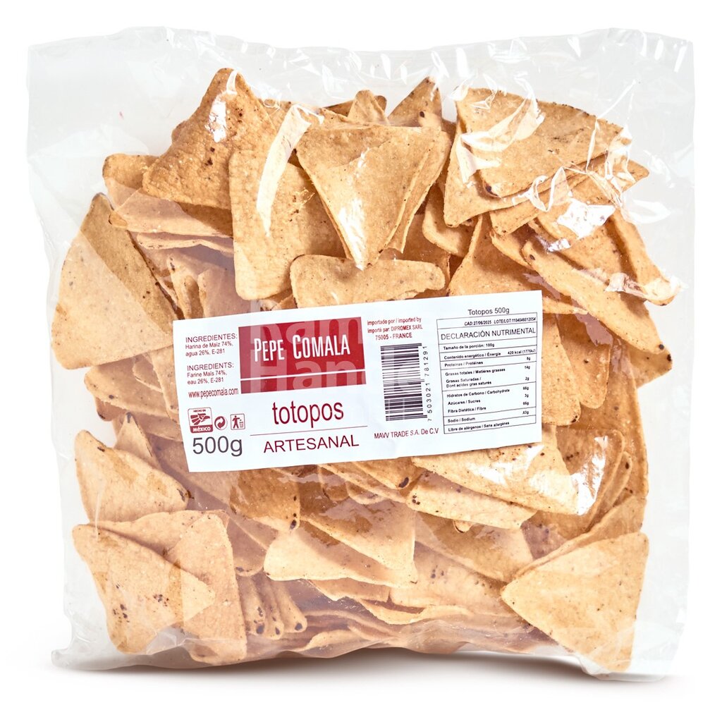 [MX2066] Tortilla Chips (Totopos) PEPE COMALA 500 g