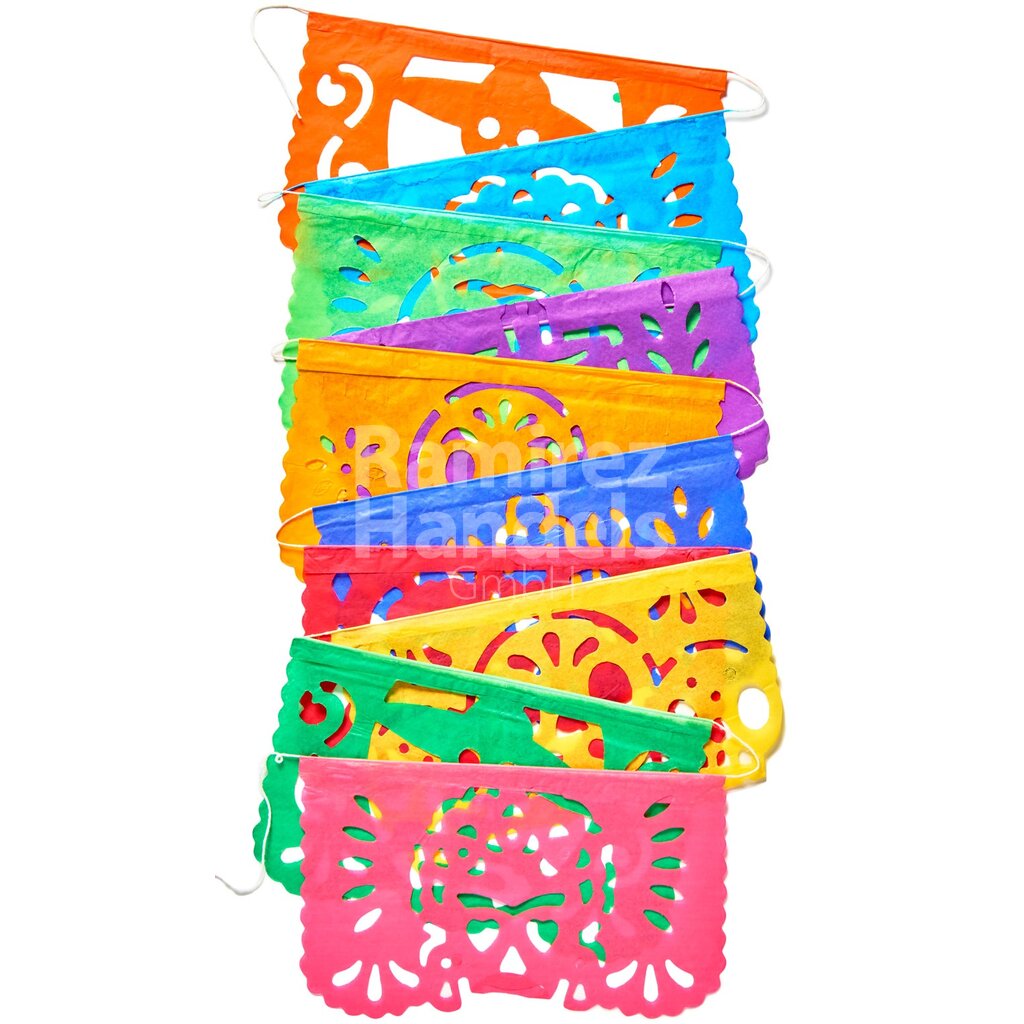 [MX2186] Papel Picado Dia de los Muertos Hand made Artemex 5m (18x11cm)