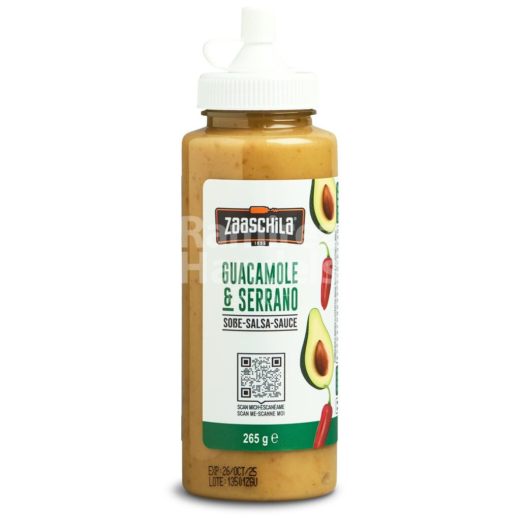 Sauce GUACAMOLE & SERRANO ZAASCHILA 265 g