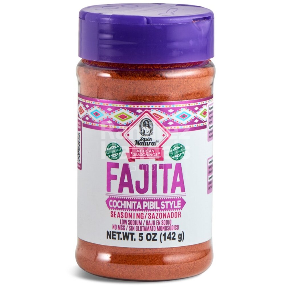 [MX2234] Condimento sabor Fajita (Cochinita Pibil) Sazon Natural 142 g
