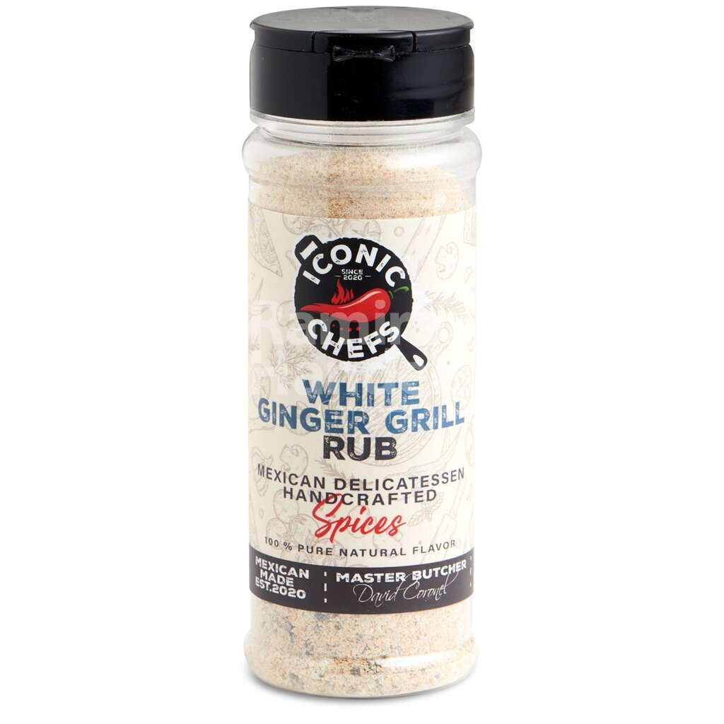 [MX2277] White Ginger Grill Seasoning ICONIC CHEFS 65 g