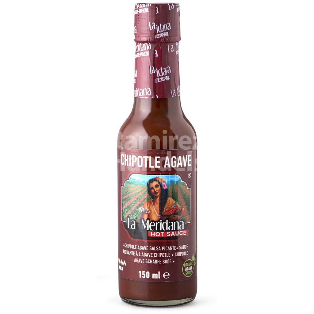 Habanero Sauce CHIPOTLE with AGAVE LA MERIDANA 150 ml