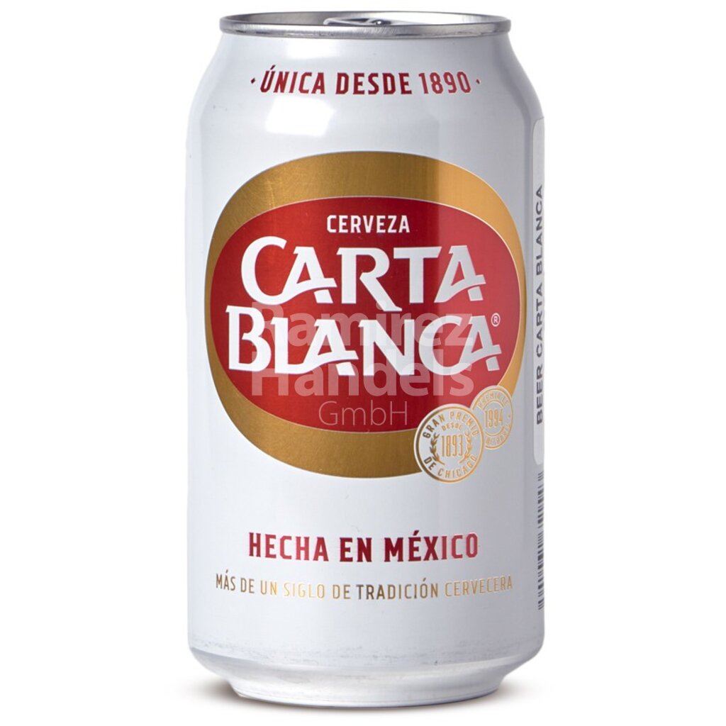Cerveza (Bier) CARTA BLANCA 355 ml Dose