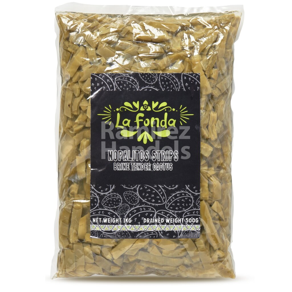 Kaktus in Streifen Nopales LA FONDA 1 kg