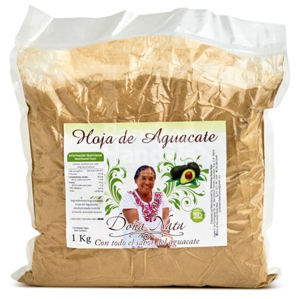 [MX2362] Avocadoblätter GEMAHLEN DONA NATA 1 kg