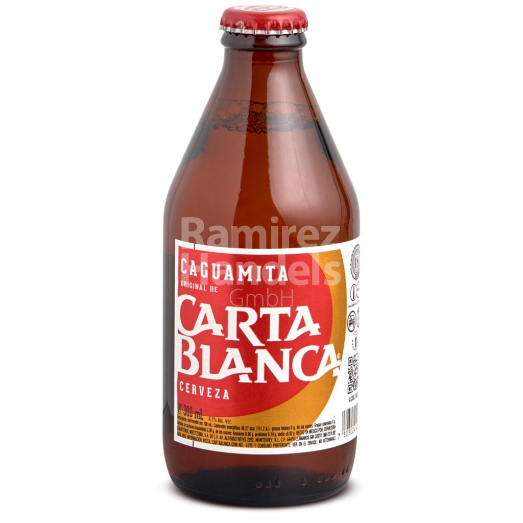 Cerveza CAGUAMITA (Bier) CARTA BLANCA 300 ml