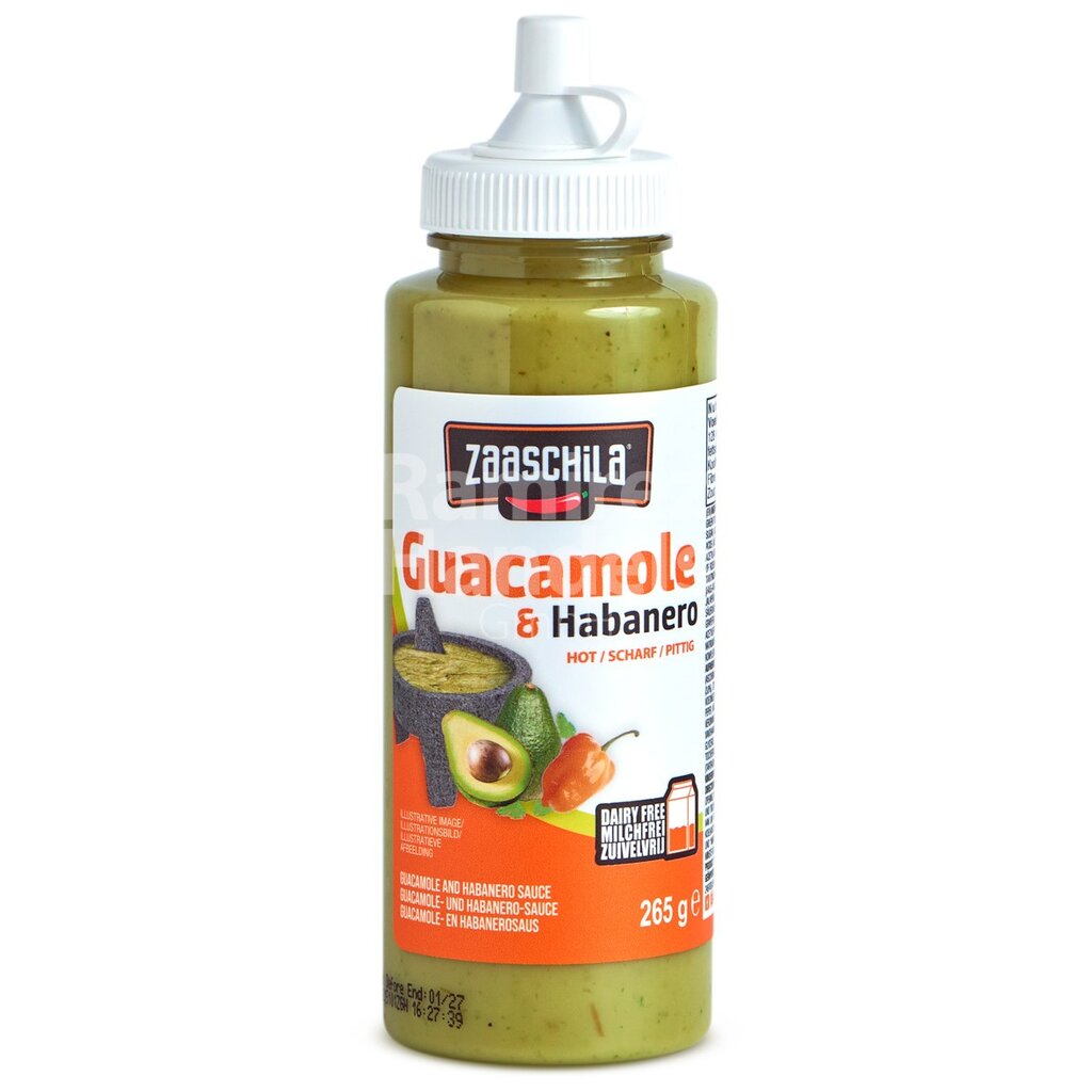 [MX2373] Creamy Sauce GUACAMOLE & HABANERO ZAASCHILA 265 g