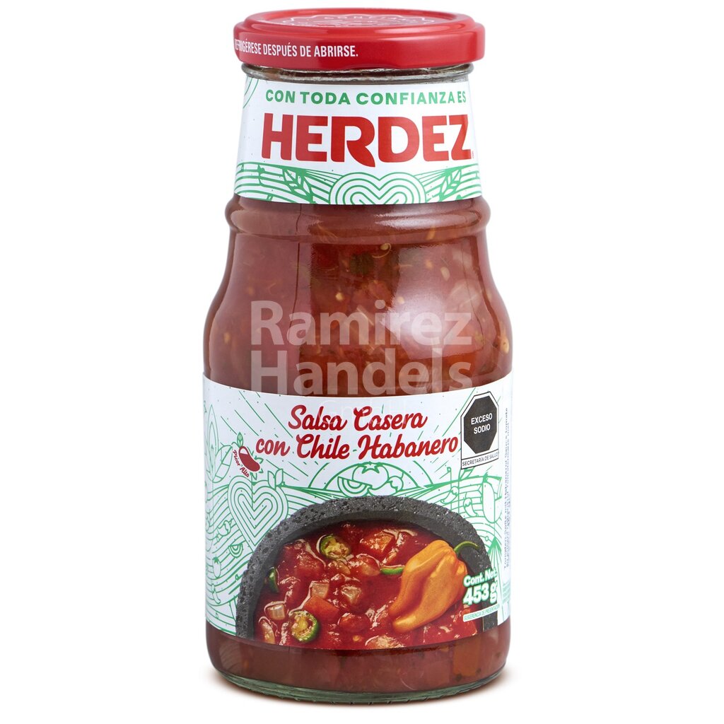 [MX2387] Salsa casera SPICY with habanero HERDEZ 453 g