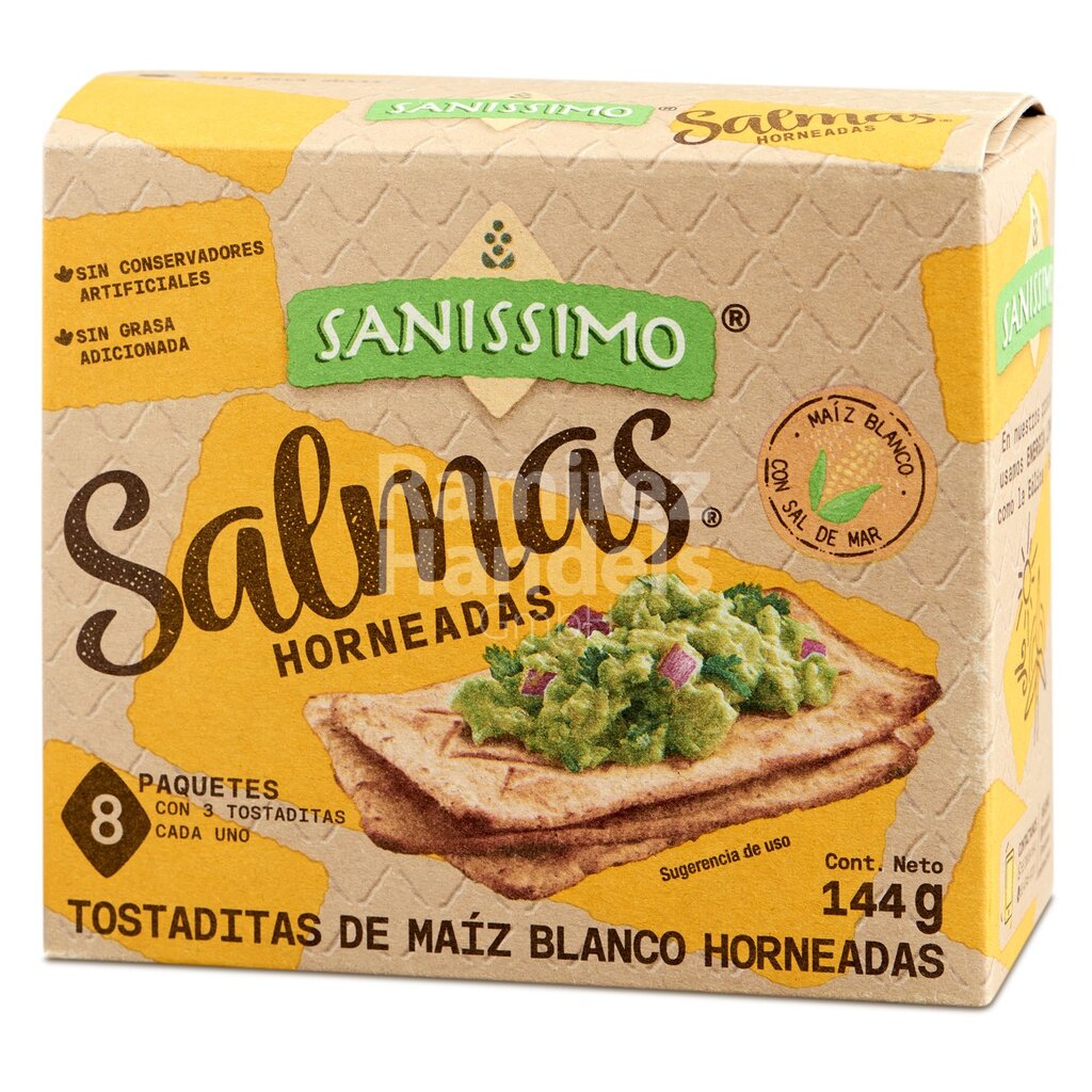 [MX2389] Salmas square corn tostadas Sanissimo (24 pcs.) 144 g