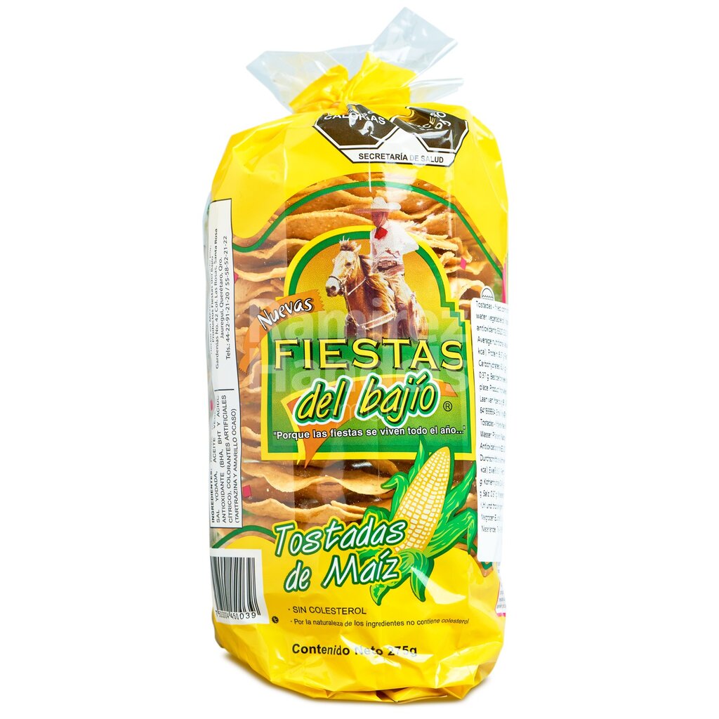 Tostadas frittierte Maistortilla FIESTAS DEL BAJIO 275 g Beutel