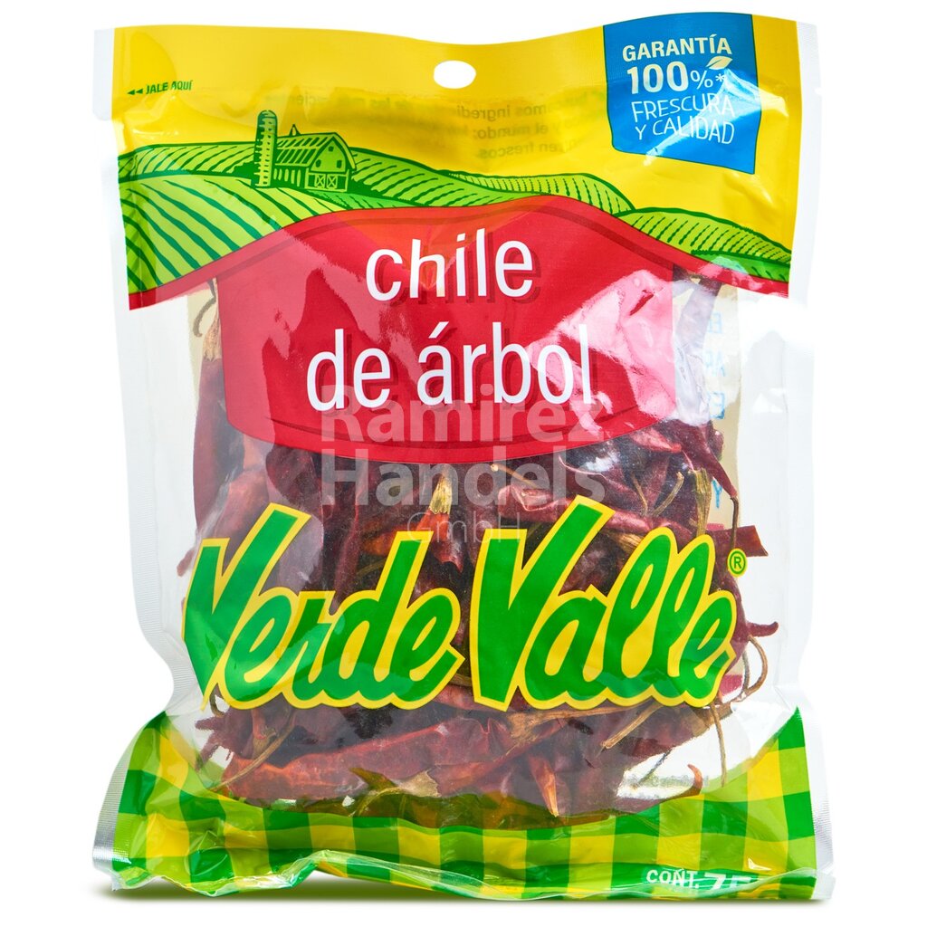 [MX2399] Chili de arbol Verde Valle 75 g