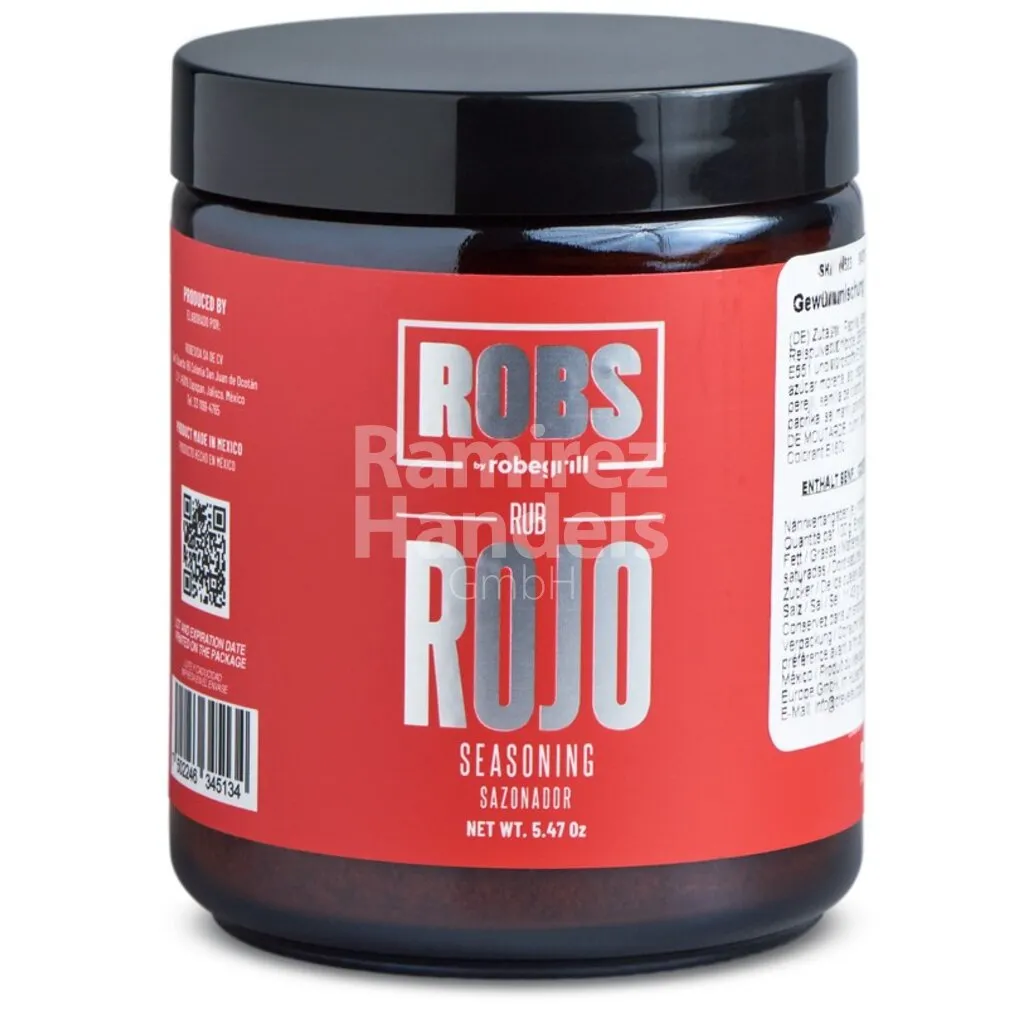 [MX2406] Mexikanisches Gewürz Rub Rot ROBS 155 g