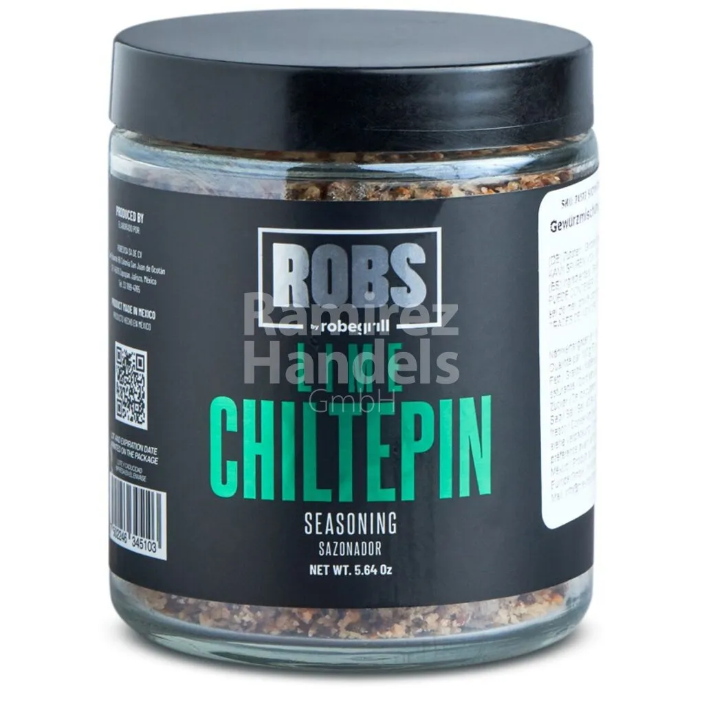 [MX2408] Mexican Rub Lime Chiltepín spice ROBS 160 g