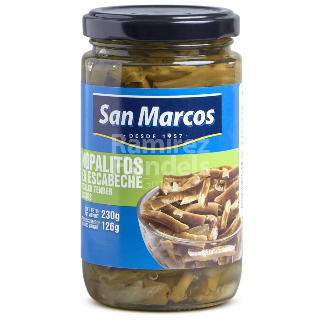 [MX2411] Cactus in strips Nopales San Marcos 230 g