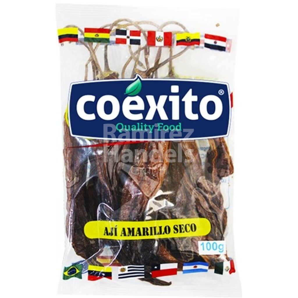 Aji Amarillo getroknet COEXITO 100 g Beutel