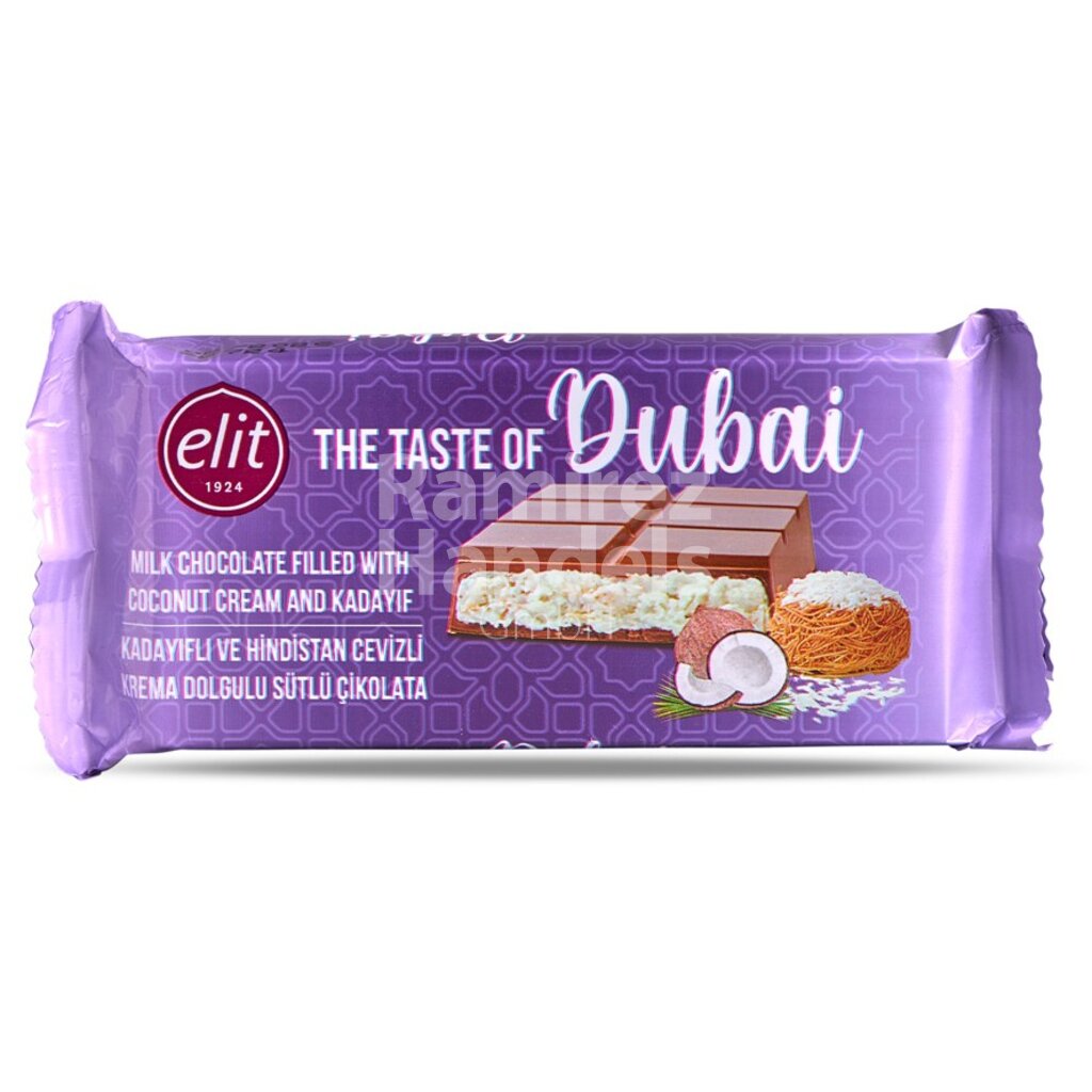 Chocolate Bar ELIT The taste of Dubai COCONUT 90 g