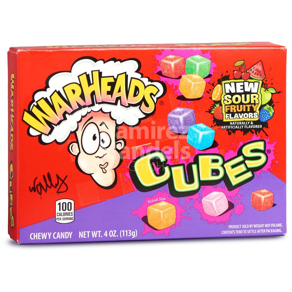 [US0121] Chewy Candy Cubes WARHEADS 113 g