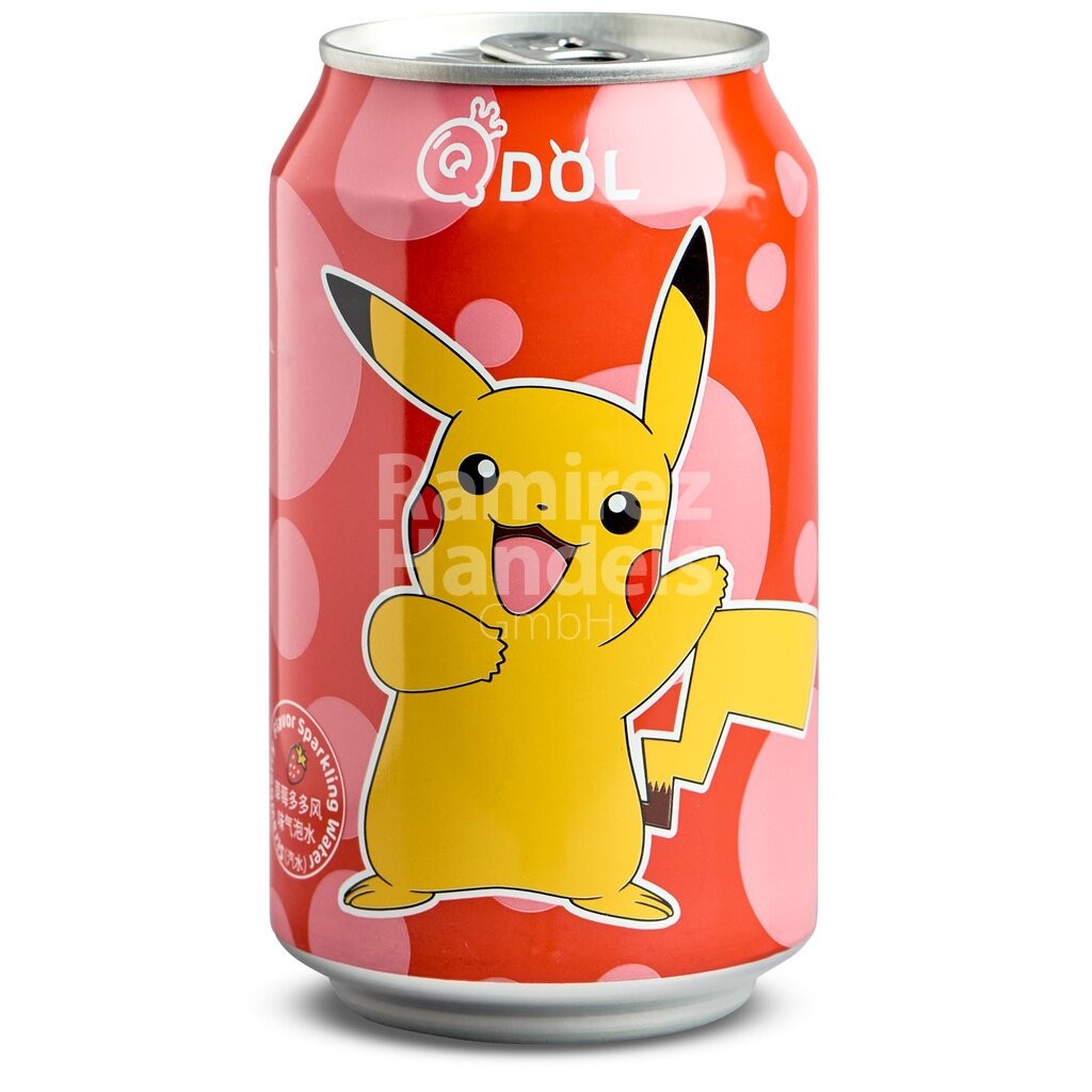 [US0139] Qdol POKEMON PIKACHU STRAWBERRY 330 ml