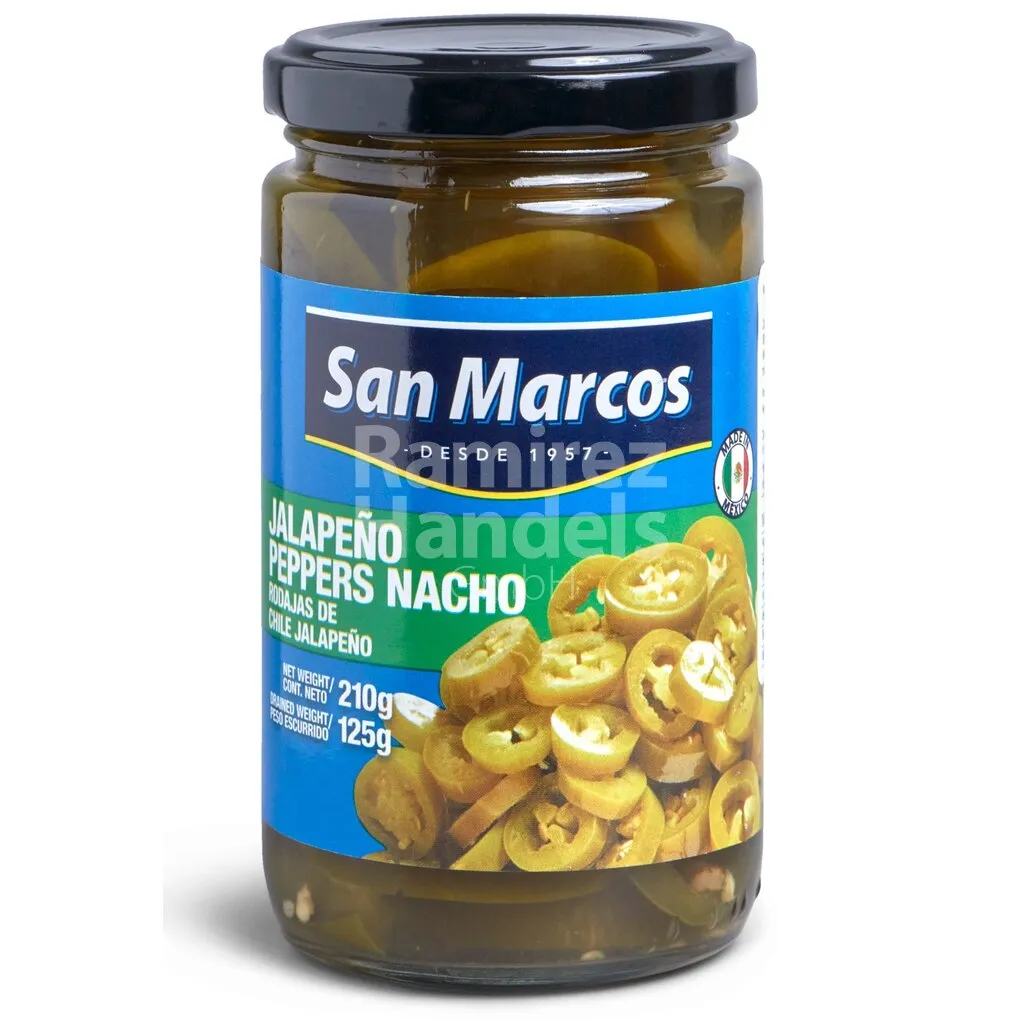 Chili Jalapeno in Scheiben SAN MARCOS 210 g