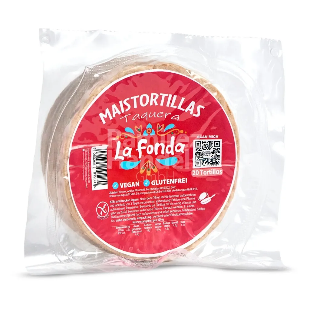 Weiße Maistortillas 12 cm LA FONDA 20 St (ca. 500 g)